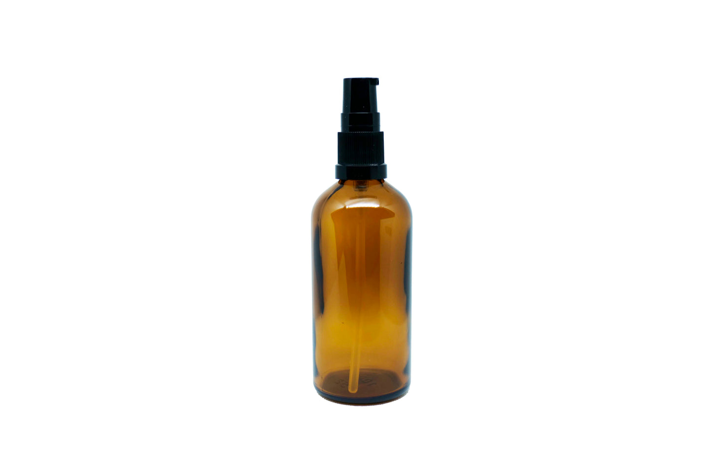 50 mL Amber glass bottle with serum top and cover