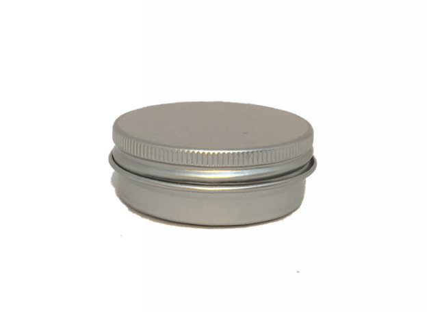 30ml Silver Aluminium Tin with screw lid making perfect seal